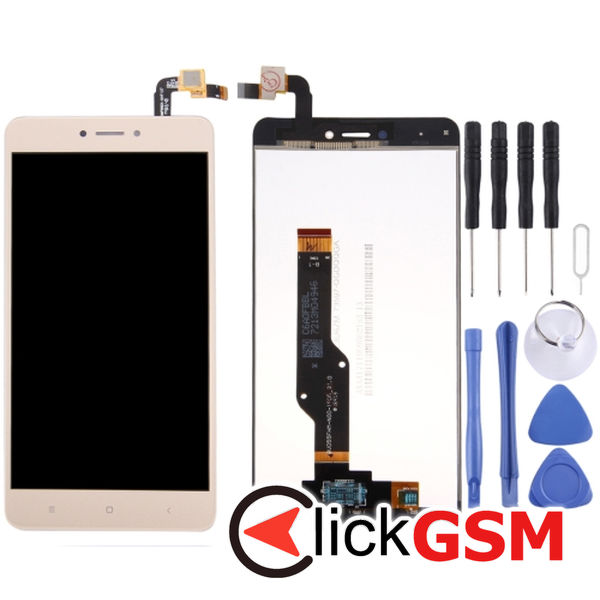 Piesa Display Cu Touchscreen Gold Xiaomi Redmi Note 4x 4p7v