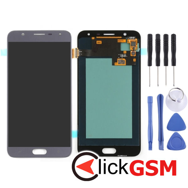 Piesa Piesa Display Cu Touchscreen Grey Samsung Galaxy J7 Duo 2018 4o8p