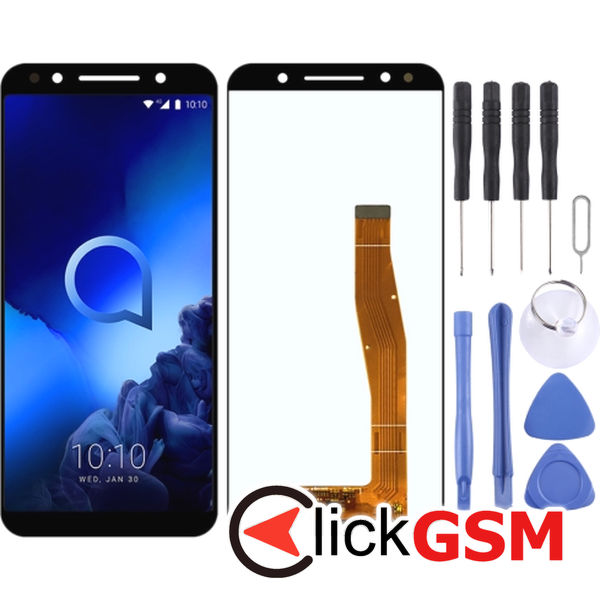 Piesa Piesa Display Cu Touchscreen Negru Alcatel 3l 24cx