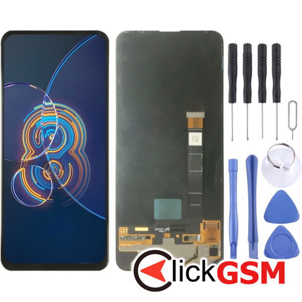 Piesa Piesa Display Cu Touchscreen Negru Asus Zenfone 8 Flip 25e3