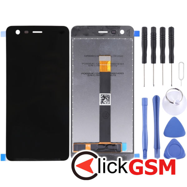 Piesa Display Cu Touchscreen Negru Nokia 2 49wa