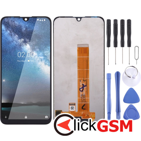 Piesa Display Cu Touchscreen Negru Nokia 2.2 49of