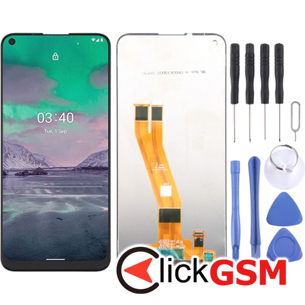 Piesa Display Cu Touchscreen Negru Nokia 3.4 49g1