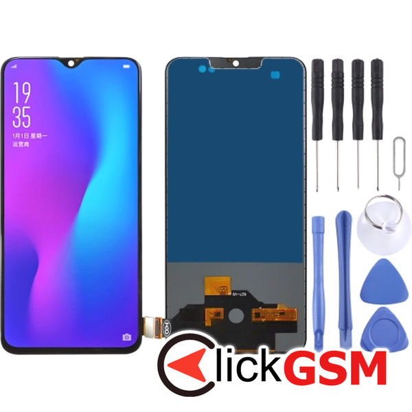 Piesa Piesa Display Cu Touchscreen Negru Oppo R17 49bs