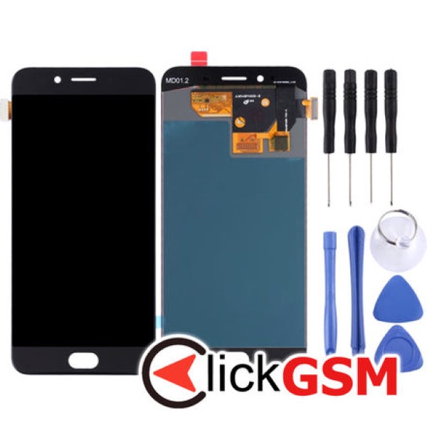 Piesa Display Cu Touchscreen Negru Oppo R9s 1xr0