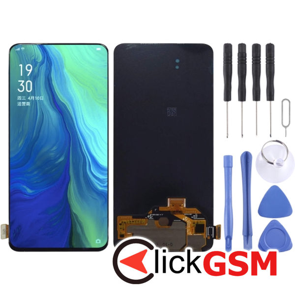 Piesa Display Cu Touchscreen Negru Oppo Reno 5g 1xqq