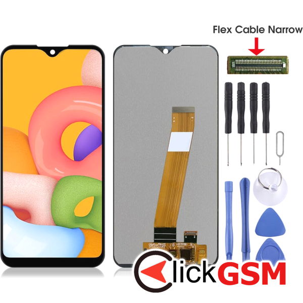 Piesa Piesa Display Cu Touchscreen Negru Samsung Galaxy A01 4euq