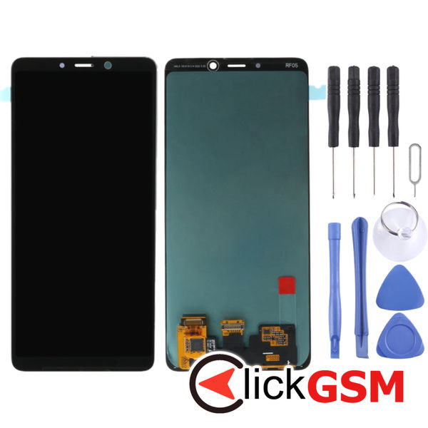 Piesa Piesa Display Cu Touchscreen Negru Samsung Galaxy A9 2018 4els