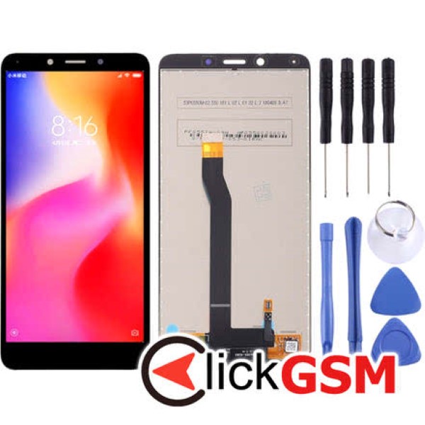 Piesa Display Cu Touchscreen Negru Xiaomi Redmi 6 25l7