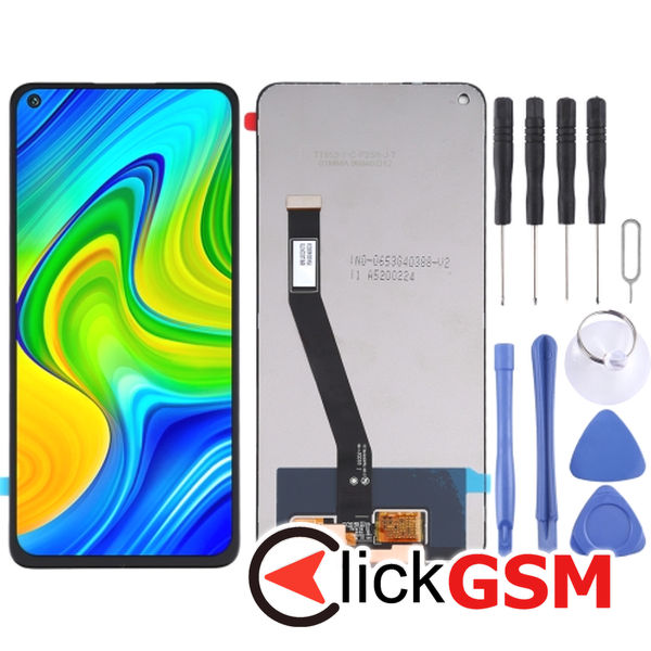 Piesa Piesa Display Cu Touchscreen Negru Xiaomi Redmi Note 9 25ka