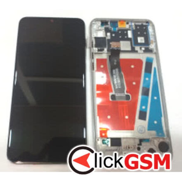 Display cu TouchScreen, Rama Negru Huawei P30 Lite cmg