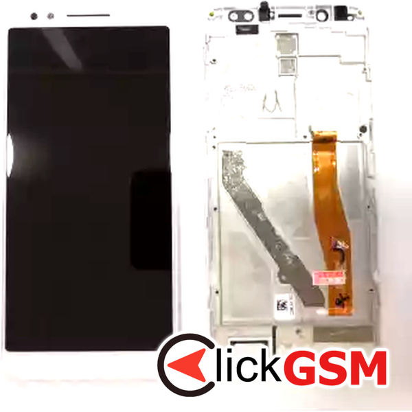 Piesa Piesa Display Cu Touchscreen Si Rama Alb Alcatel 3x 2r20