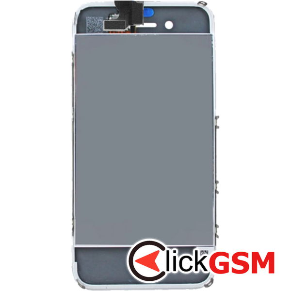 Piesa Display Cu Touchscreen Si Rama Alb Apple Iphone 4 4633