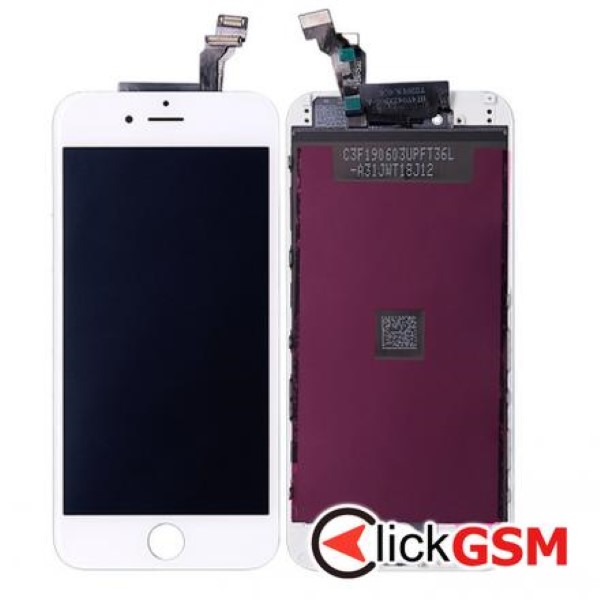 Piesa Piesa Display Cu Touchscreen Si Rama Alb Apple Iphone 6 2wbz