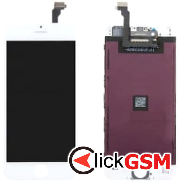 Piesa Display Cu Touchscreen Si Rama Alb Apple Iphone 6 Cq0