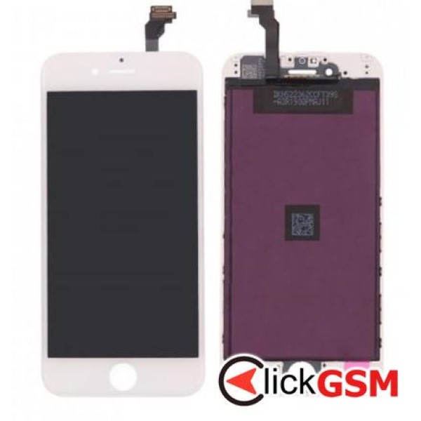 Piesa Piesa Display Cu Touchscreen Si Rama Alb Apple Iphone 6s 2w9q