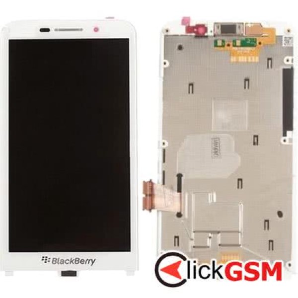 Piesa Piesa Display Cu Touchscreen Si Rama Alb Blackberry Z30 1exj