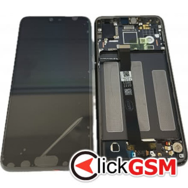 Piesa Display Cu Touchscreen Si Rama Alb Huawei P20 2fed