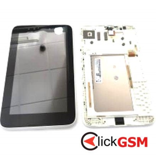 Piesa Display Cu Touchscreen Si Rama Alb Lenovo A3300 2k7h