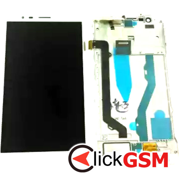 Piesa Piesa Display Cu Touchscreen Si Rama Alb Lenovo K5 Note 1n19