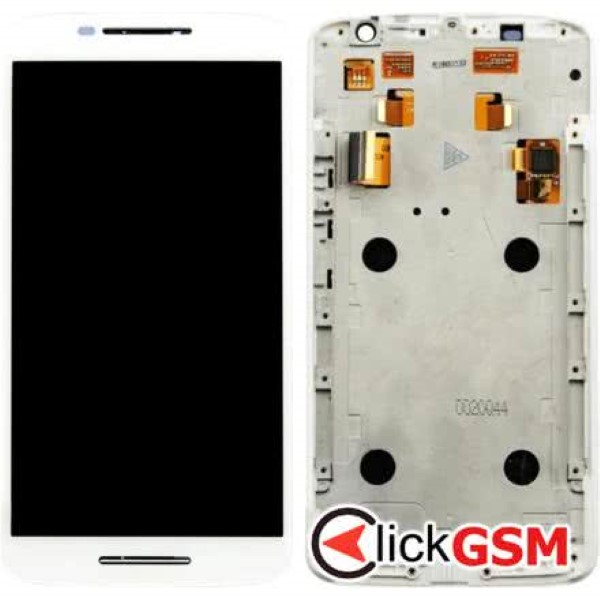 Piesa Display Cu Touchscreen Si Rama Alb Motorola Moto X Play 1i9v