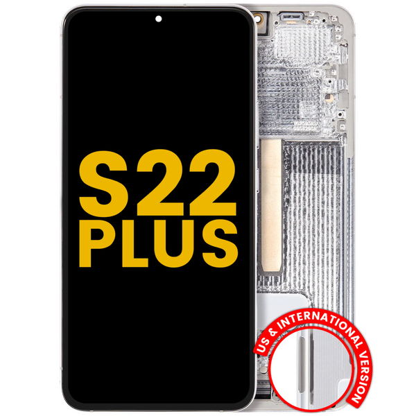 Samsung Galaxy S22+ · OLED Assembly With Frame For Samsung Galaxy S22 Plus 5G (US & International Version) (Refurbished) (White)