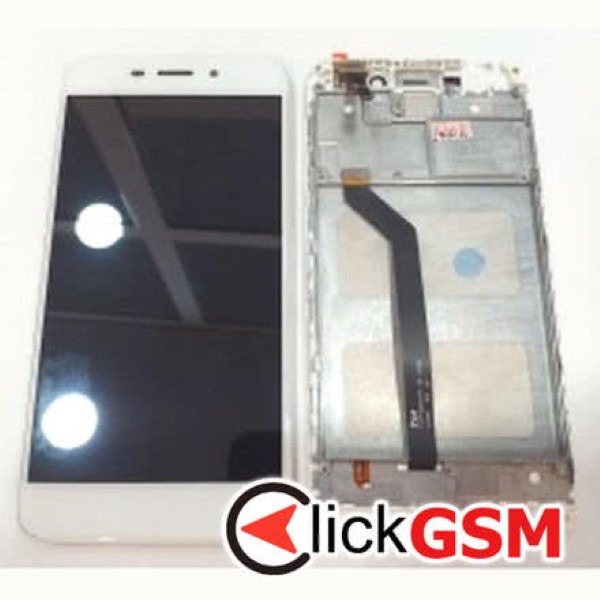 Piesa Piesa Display Cu Touchscreen Si Rama Alb Vernee M5 3730