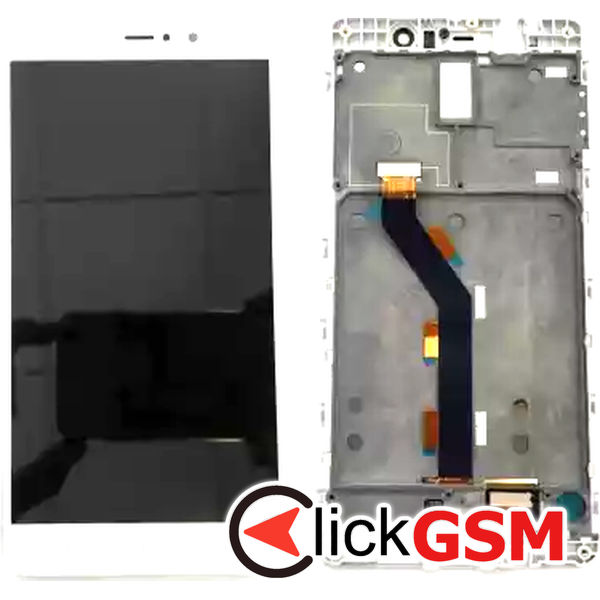 Piesa Display Cu Touchscreen Si Rama Alb Xiaomi Mi 5s Plus 3884