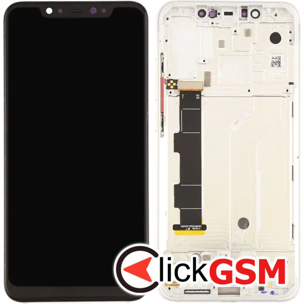 Piesa Display Cu Touchscreen Si Rama Alb Xiaomi Mi 8 4wc0