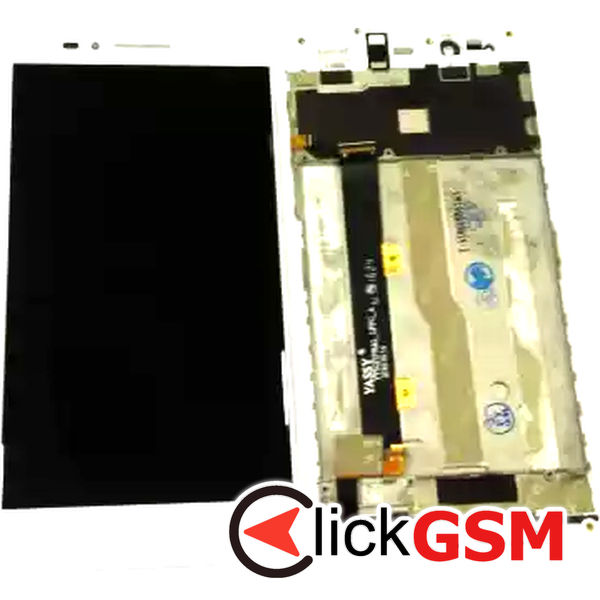 Piesa Piesa Display Cu Touchscreen Si Rama Alb Zte Blade A610 2mo0