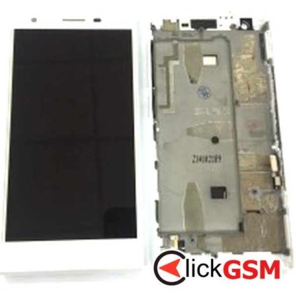 Piesa Display Cu Touchscreen Si Rama Alb Zte Blade Vec 4g 2mrh