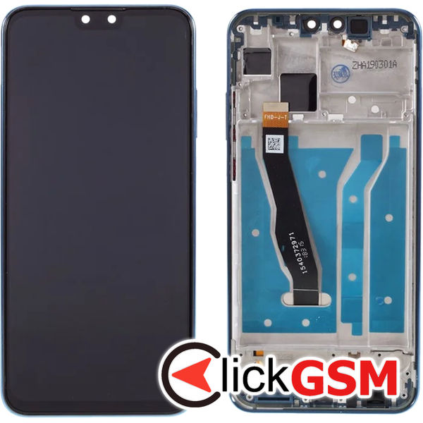 Piesa Display Cu Touchscreen Si Rama Albastru Huawei Y9 2018 4sf4