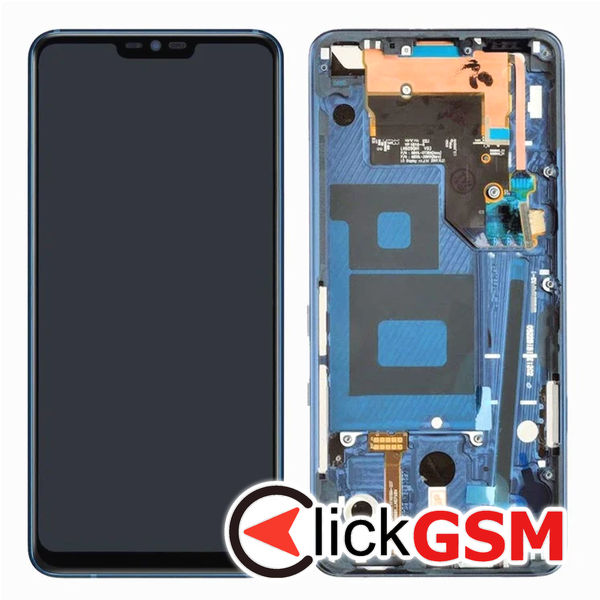 Piesa Piesa Display Cu Touchscreen Si Rama Albastru Lg G7 Thinq 4st9