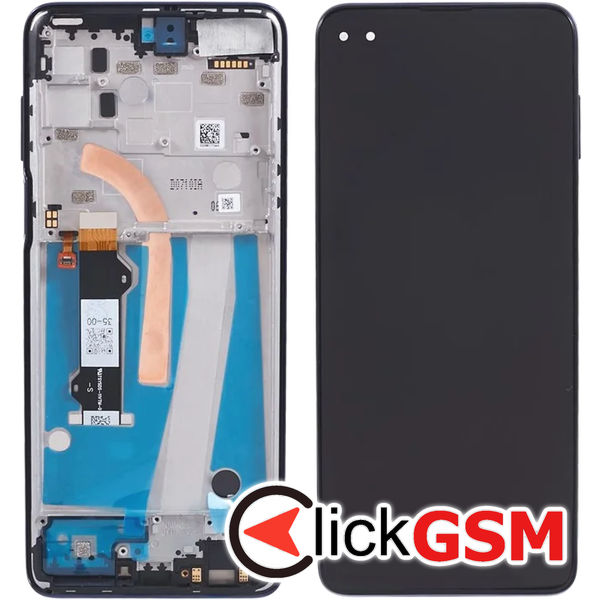 Piesa Display Cu Touchscreen Si Rama Albastru Motorola Moto G 5g Plus 4t1r