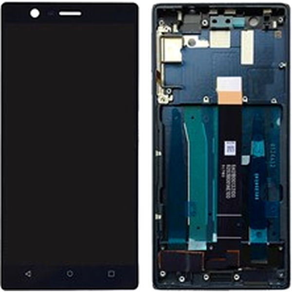 Nokia 3 · For Nokia 3 TA-1032, TA-1020, TA-1028, TA-1038 Grade C LCD Screen and Digitizer Assembly + Frame Replacement Part (without Logo) - Blue