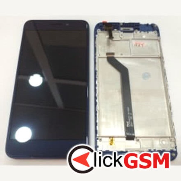 Piesa Piesa Display Cu Touchscreen Si Rama Albastru Vernee M5 3732