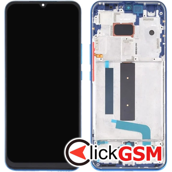 Piesa Display Cu Touchscreen Si Rama Albastru Xiaomi Mi 10 Lite 4w78