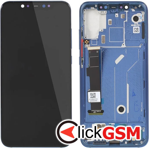 Piesa Display Cu Touchscreen Si Rama Albastru Xiaomi Mi 8 4wc3