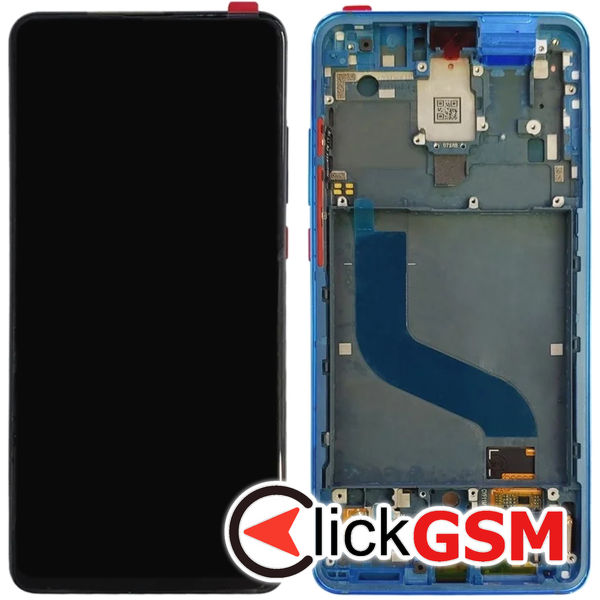 Piesa Display Cu Touchscreen Si Rama Albastru Xiaomi Mi 9t 4xx0