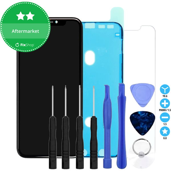 Apple iPhone 11 · Ecran In-Cell HD+ pentru iPhone 11, Sticla tactila cu rama, Adeziv (Adhesive), Sticla temperata, Unelte
