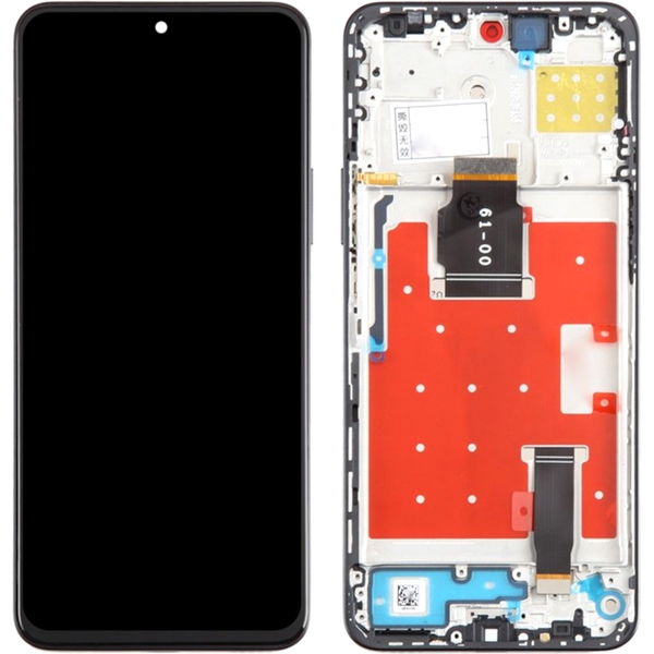 Honor X8a · Ecran LCD Display Pentru Huawei Honor X8A, Huawei Honor 90 Lite Silver Cu Rama