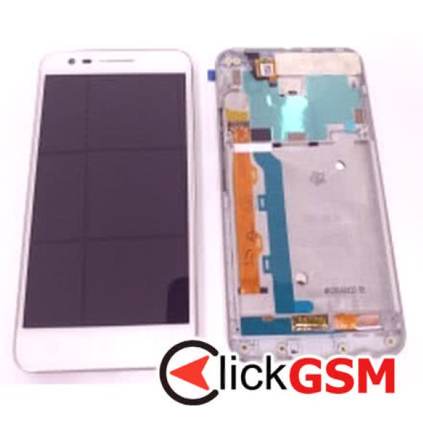 Piesa Display Cu Touchscreen Si Rama Argintiu Lenovo Vibe C2 Lte 1tky