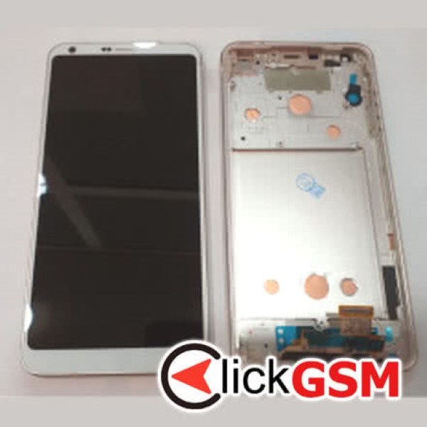 Piesa Display Cu Touchscreen Si Rama Argintiu Lg G6 1g2n