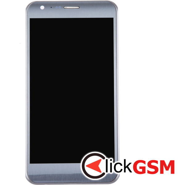 Piesa Piesa Display Cu Touchscreen Si Rama Argintiu Lg X Cam 268k