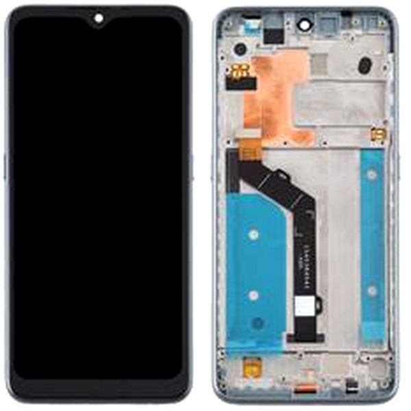 Nokia 7.2 · For Nokia 7.2 Grade S LCD Screen and Digitizer Assembly + Frame Part - Silver