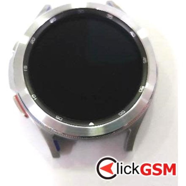 Piesa Display Cu Touchscreen Si Rama Argintiu Samsung Galaxy Watch 4 Classic 46mm 2ja4