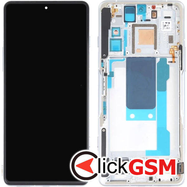 Piesa Display Cu Touchscreen Si Rama Argintiu Xiaomi Poco F3 Gt  4xsf