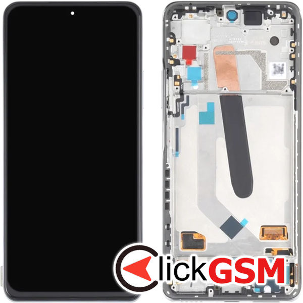 Piesa Display Cu Touchscreen Si Rama Argintiu Xiaomi Redmi K40 Pro 4x39