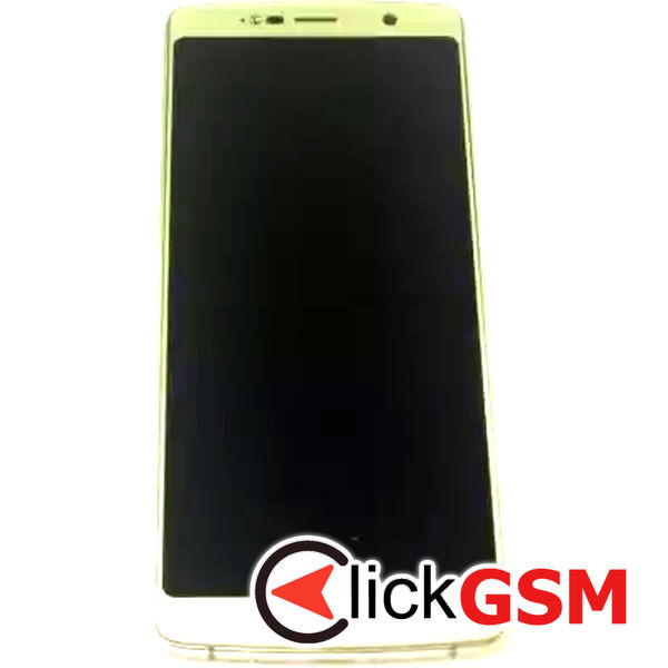 Piesa Display Cu Touchscreen Si Rama Auriu Leagoo Power 5 2wk3