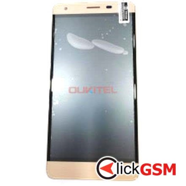 Piesa Display Cu Touchscreen Si Rama Auriu Oukitel K6000 Pro 2kvr